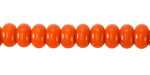 Orange Glass Rondelle 5x8mm