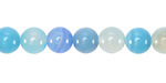 Sea Blues Agate Round 8mm