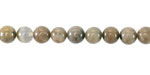 Silver Leaf Agate Round 6mm
