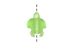 Peridot Beach-Style Glass Small Sea Turtle 20x15mm