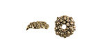 Antique Gold (plated) Daisies Bead Cap 3x11mm