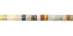 Black Gold Amazonite Heishi 2.5x4mm