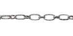 Stainless Steel 1:1 Textured Cable Chain, 25ft Spool