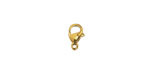 Waterproof 18K Gold PVD Plated Stainless Steel Lobster Clasp 9x6mm