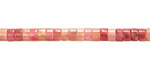 Wood Rhodonite Heishi 2x4mm