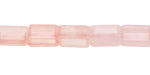 Rose Quartz Microfaceted Tube 7x10mm