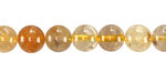 Gold Red Rutilated Quartz (A) Round 8mm