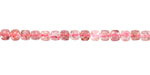 Strawberry Quartz Faceted Cube 4mm