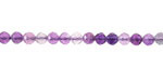 Purple Fluorite (AA) Microfaceted Round 4mm