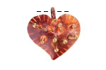 Patricia Healey Copper & Brass Spikey Heart Pendant 25x26mm