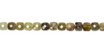 Green Garnet Microfaceted Cube 4mm