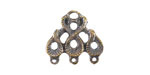 Mykonos Antique Brass (plated) Serpent Chandelier Focal Link 18x19mm