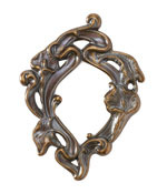 Vintaj Natural Brass Calla Lily Frame Focal 51x38mm