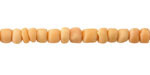 Java Glass Light Peach Graduated Gooseberry Beads 3-6x4-6mm
