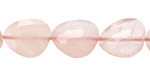 Rose Quartz Microfaceted Puff Pear 13x16mm