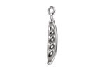 Antique Silver (plated) Pea Pod Focal 5x26mm