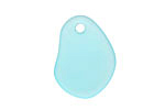 Turquoise Bay Beach-Style Glass Potato Chip Drop 19-20x25-26mm