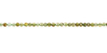 Green Garnet Microfaceted Round 2mm