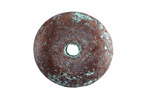 Mykonos Metalized Ceramic Copper Patina Donut 27mm
