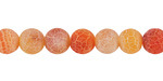 Tropical Fire Agate (Matte) Round 8mm
