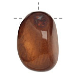 Tagua Nut Dark Brown Nugget (3-hole) 22-30x37-42mm
