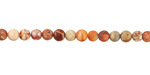 White Impression Jasper (matte) Round 4mm