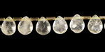 Lemon Quartz Microfaceted Teardrop 8x10mm