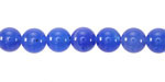Opaque Blue Agate Round 8mm