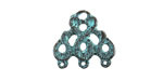 Mykonos Copper (plated) Patina Serpent Chandelier Focal Link 18x19mm