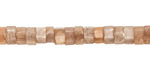 Sunstone Microfaceted Heishi 3x6mm