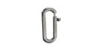 Stainless Steel Large Oval Spring Ring Clasp 8x18mm