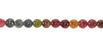 Green, Pink, Red Agate Color Mix Faceted Round 4-4.5mm