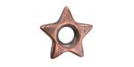 Mykonos Antique Copper (plated) Star Donut 20mm