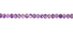 Dogtooth Amethyst Faceted Rondelle 2.5x3.5mm