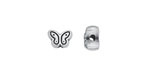 Antique Silver (plated) Butterfly Bead 6.5x8.5mm