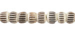 Nepalese Bone w/ Batiked Lines Large-Hole Rondelle 6-7x8mm