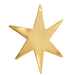 Vintaj Solid Brass Asymmetrical Star Blank 46x41mm