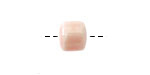 Light Rose Porcelain Barrel 9x10mm