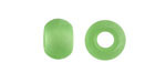 Peridot Beach-Style Glass Large Hole Rondelle 14x10mm