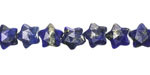 Lapis (dyed) Microfaceted Star 8mm