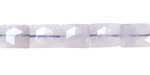 Blue Rose Quartz Faceted Puff Rectangle 8x10mm