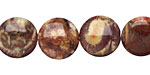 Bird's Eye Rhyolite Puff Coin 14mm