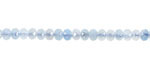 Aquamarine Faceted Rondelle 3x4mm
