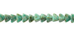 Czech Glass Luster Green Turquoise Picasso Half Pinch Bead 4x7mm