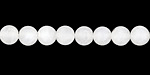 White Quartz (matte) Round 6mm