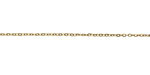 Waterproof 18K Gold PVD Plated Stainless Steel Tiny Cable Chain, 1.5x1mm links, 25ft Spool