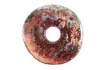 Mykonos Ceramic Iridescent Copper Patina Spacer Disc 30mm