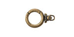 Antique Brass (plated) Swivel Charm Holder Clasp 20x13mm