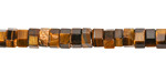 Tiger Eye Microfaceted Heishi 3x6mm