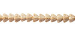 Czech Glass Bisque Picasso Half Pinch Bead 4x7mm